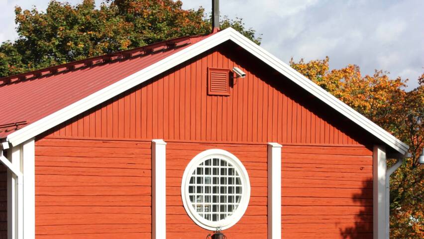 Tervakosken kirkko Janakkalassa, punainen puukirkko